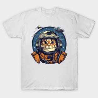 Space Pilot Cat Spacecat Astronaut T-Shirt